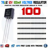100pcs WS78L12 78L12 L78L12ACZ L78L12 Positive Voltage Regulator 12V 100mA 0.1A