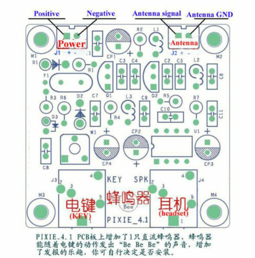 C2K 40M CW RADIO Shortwave Transmitter QRP Pixie Kit C2K 40M CW RADIO Shortwave Transmitter QRP Pixie Kit