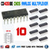 10pcs CD4051 CMOS Analog Multiplexer IC 4051 CD4051BE DIP-16 CD4051B - eElectronicParts