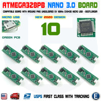10 x Nano V3.0 ATmega328P Compatible Board ATmega328PB Micro USB for Arduino - eElectronicParts