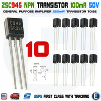 10pcs 2SC945 Amplifier NEC TO-92 Transistor C945 KCS945 NPN - eElectronicParts