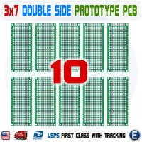 10PCS 3x7cm PCB Universal Prototype Matrix Double sided Protoboard Blank Board