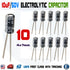 10PCS 50V 10UF 10MF 105℃ Capacitor Electrolytic for 35V 25V 16V 10V 6.3V - eElectronicParts