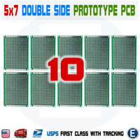 10PCS 5x7cm PCB Universal Prototype Matrix Double sided Protoboard Blank Board