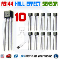 10pcs A3144 A3144E OH3144E A1044 Hall Effect Magnetic Sensor Switch Arduino - eElectronicParts