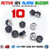 10pcs Active Buzzer Magnetic 12V Long Continous Beep Tone 12*9.5mm For Arduino