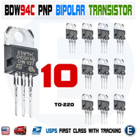10pcs BDW94C Darlington PNP Power Transistor 100V 12A to-220 Audio BDW94