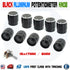 10Pcs Black Knob Cap Aluminum Alloy Potentiometer Rotary Shaft 15x17mm WH148 - eElectronicParts