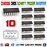 10PCS CD40106BE CD40106 DIP-14 40106 HEX Six Schmitt Trigger Inputs - eElectronicParts