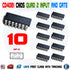 10pcs CD4081BE CD4081 CMOS Quad 2-Input AND Gate IC DIP-14