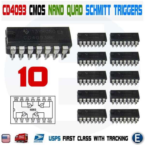 Cd4093 Nand Trigger 2 X IC CD4093BE 4094 - Circuito Integrato CMOS NAND ...