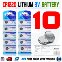 10pcs CR1220 1220 3V Li-ion Battery Lithium Button Cell Long Lasting Batteries PKCELL