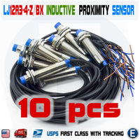 10pcs LJ12A3-4-Z/BX Inductive Proximity Sensor Detection Switch NPN DC6-36V