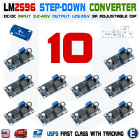 10pcs LM2596S DC-DC 3A Buck Converter Adjustable Step-Down Power Supply LM2596 DIP