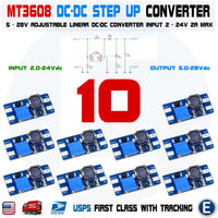 10 x MT3608 2A DC-DC Step Up 2V-24V Power Supply Module Booster Regulator 3608 - eElectronicParts