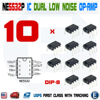 10pcs NE5532P NE5532 Dual Low Noise Op-Amp DIP-8 for Audio Pre Amplifier - eElectronicParts