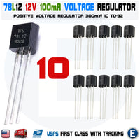 10pcs WS78L12 78L12 L78L12ACZ L78L12 Positive Voltage Regulator 12V 100mA 0.1A