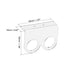Mounting Bracket Holder Acrylic for HC-SR04 Ultrasonic Sensor Arduino Smart Car