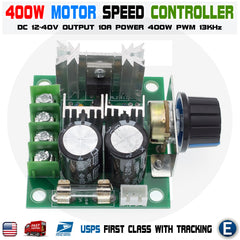 12V-40V 10A Pulse PWM DC Motor Speed Controller – Variable Regulator Switch