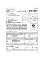 10pcs IRF1407 IRF 1407 Power MOSFET Transistor TO-220AB "IR" N CHANNEL 75V 130A - eElectronicParts