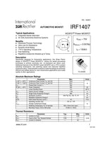 5pcs IRF1407 IRF 1407 Power MOSFET Transistor TO-220AB "IR" N CHANNEL 75V 130A - eElectronicParts