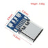 USB 3.1 Type C Pair Male+Female DIY Solder Plug PCB Connector Socket 56K Resistor