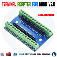 Terminal Adapter Expansion Board for Arduino Nano V3.0 Soldered Prototype Shield