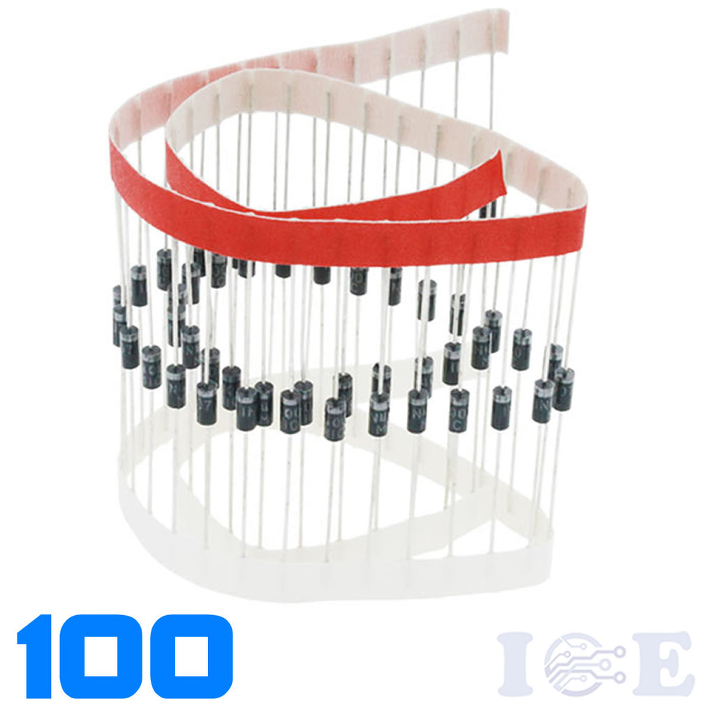 100pcs 1N4004 Rectifier Diode 1A 400V IN4004 US Seller Fast Shipping - eElectronicParts