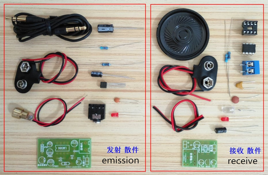 Arduino Radio Fm Kit Fai Da Te A Infrarossi ICSK054A - Per Trasmissione Audio O Segnali, Progetto Elettronico Modulo Wireless Arduino Radio Fm Kit Fai Da Te A Infrarossi ICSK054A - Per Trasmissione Audio O Segnali, Progetto Elettronico Modulo Wireless