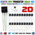 20 x BC547B BC547 Silicon NPN Transistors 45V 100mA 500mW Amplifier TO-92 USA - eElectronicParts