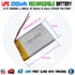 2000mAh 3.7V lipo rechargeable Battery 505068 polymer lithium Li-Po USA - eElectronicParts