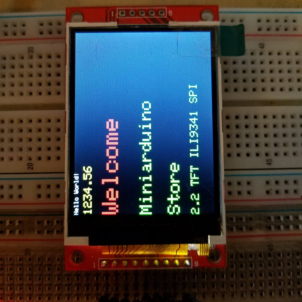 2.2" Serial ILI9341 SPI TFT LCD Display Module 240x320 Chip PCB Adapte ...