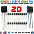 20pcs 10 x BC557B BC557 10 x BC547B BC547 Pairs Transistors NPN PNP TO-92 - eElectronicParts