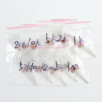 100pcs MF58 NTC Thermistor Resistor Kit 1K 2K 5K 10K 20K 50K 100K 200K 500K 1M