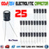 25PCS 100uF 25V 105C Capacitor Electrolytic 6x7mm for 25V 16V 10V 6.3V