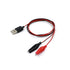 Alligator Test Clips Clamp to USB Male Connector Power Adapter Cable 60cm Long