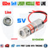 650nm 5mW Red Line Laser Module with Focusable Glass Lens Focus Adjustable 5V