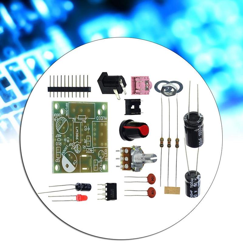 Mini Amplificateur Audio LM386 - 3V à 12V, Puissance 0.5W à 10W - Faible Consommation - Pour Projets DIY, Haut-parleurs