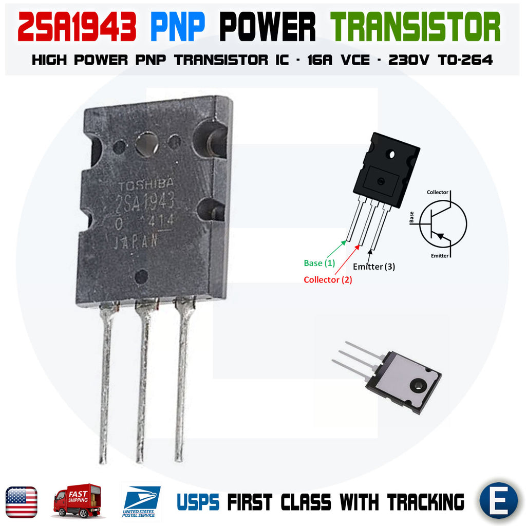 2SA1943 Power TOSHIBA Transistor Silicon PNP Triple Diffused Type - eElectronicParts