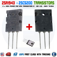 2SC5200  & 2SA1943 A1943 & C5200 TOSHIBA Transistor Silicon Power NPN PNP - eElectronicParts