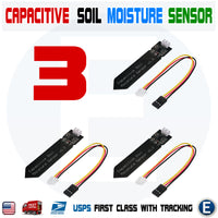 3pcs Capacitive soil moisture sensor Corrosion Resistant wide voltage wire Analog Capacitive Soil Moisture Sensor V1.2 - eElectronicParts