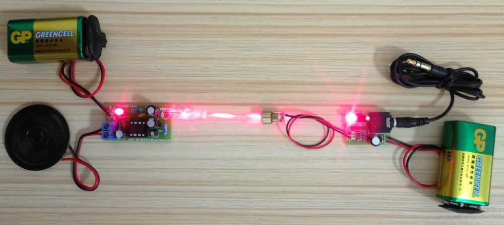 DIY Laser Wireless Audio Transmission Kit Infrared Experiment Electronic KIT