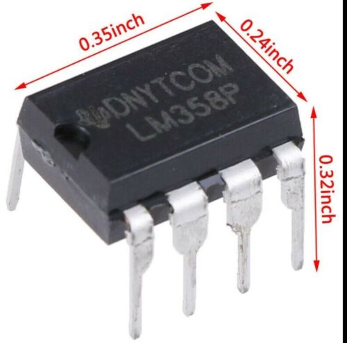 Lot De 10 Amplificateurs Opérationnels LM358P LM358N - DIP 8 - Pour Circuits électroniques, DIY - 2