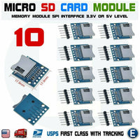 10PCS TF Micro SD Card Module Mini SD Memory Module for Arduino SPI Interface