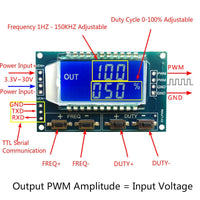 Signal Generator PWM Pulse Frequency Duty Cycle Adjustable Module LCD Display - eElectronicParts