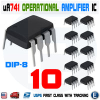10pcs UA741CN UA741 LM741 IC ST DIP-8 Operational Amplifier