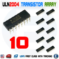 10pcs ULN2004 ULN2004AN Darlington NPN Transistor Array-7 50V 350 mA DIP-16 IC