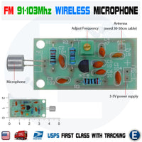 DIY Mini Wireless Microphone Radio Transmitter Module 3-5V 91-103MHz