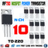 10pcs IRF730 "IR" Power MOSFET N-Channel 5.5A 400V Transistor