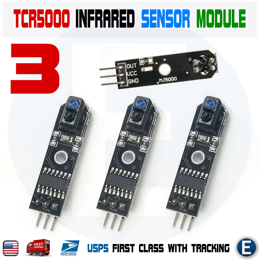 3Pcs 5V Infrared Line Tracker TCRT5000 Tracking Follower Sensor Module Arduino - eElectronicParts